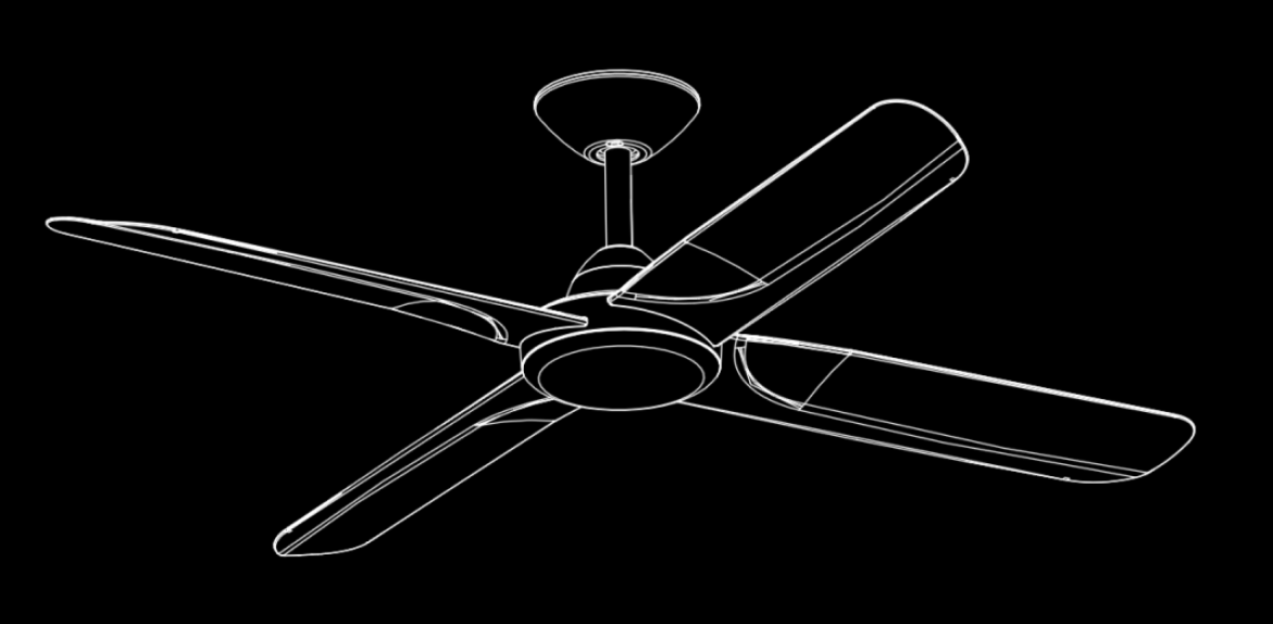 ceiling fan outline